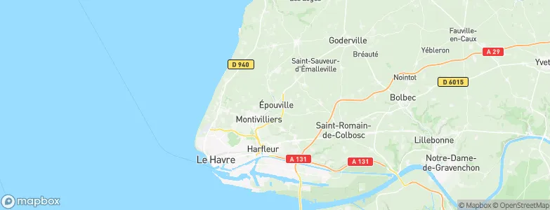 Épouville, France Map