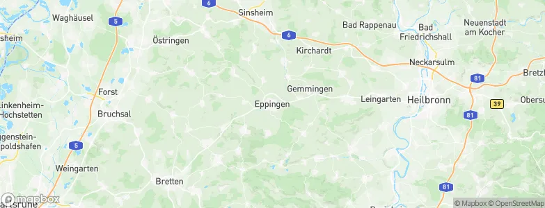 Eppingen, Germany Map