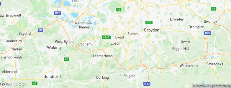 Epsom, United Kingdom Map