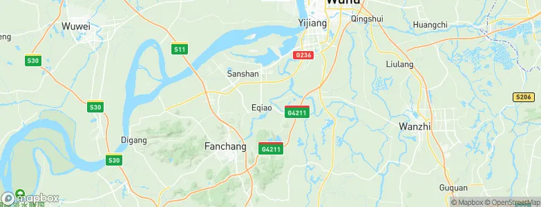 Eqiao, China Map