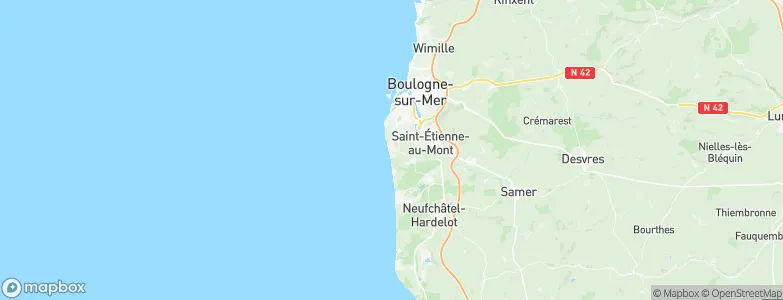Équihen-Plage, France Map