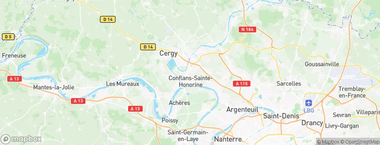 Éragny, France Map