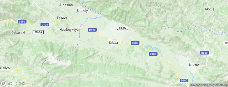 Erbaa, Turkey Map