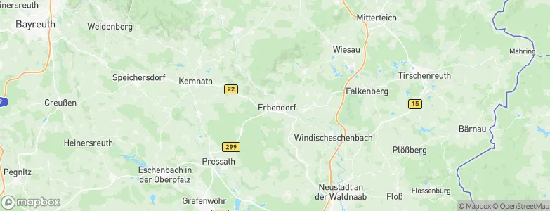 Erbendorf, Germany Map