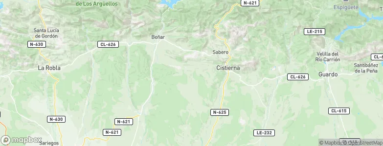 Ercina, La, Spain Map