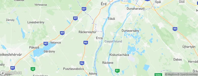 Ercsi, Hungary Map