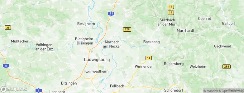 Erdmannhausen, Germany Map