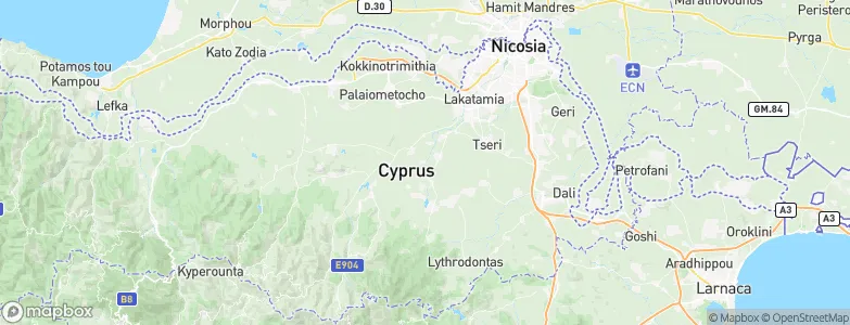Ergátes, Cyprus Map