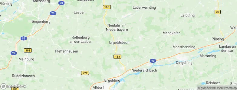 Ergoldsbach, Germany Map