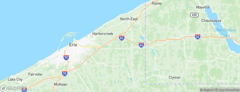 Erie, United States Map