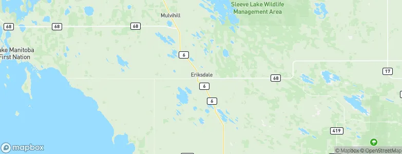 Eriksdale, Canada Map