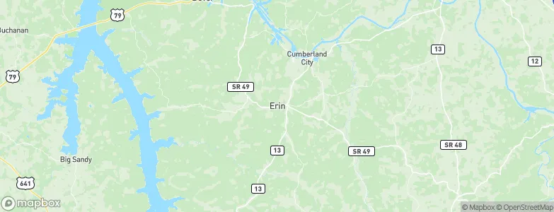 Erin, United States Map
