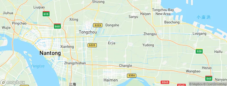 Erjia, China Map