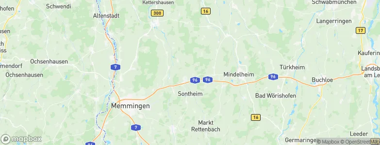 Erkheim, Germany Map