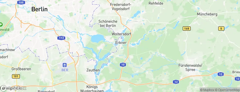 Erkner, Germany Map