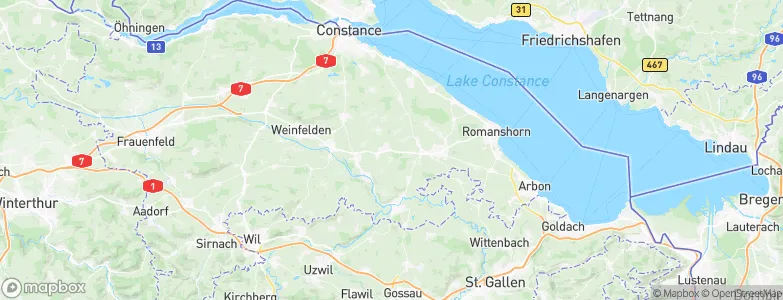 Erlen, Switzerland Map