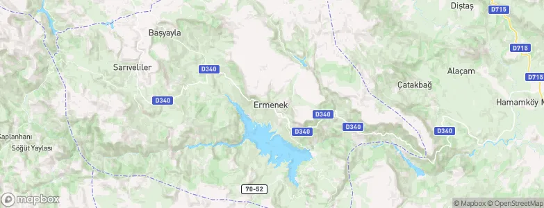 Ermenek, Turkey Map