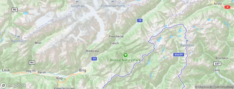 Ernen, Switzerland Map