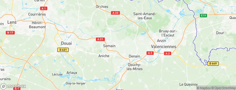 Erre, France Map