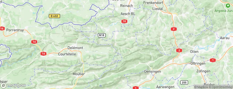 Erschwil, Switzerland Map