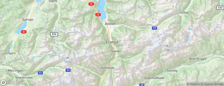 Erstfeld, Switzerland Map