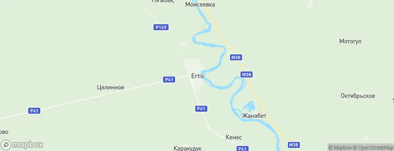 Ertis, Kazakhstan Map