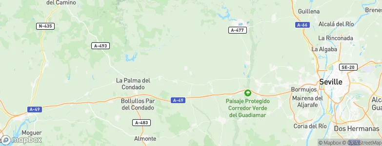 Escacena del Campo, Spain Map