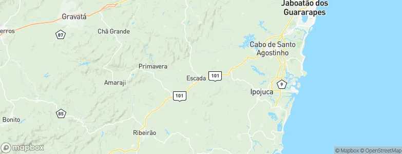 Escada, Brazil Map