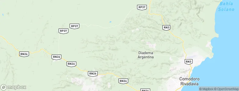 Escalante, Argentina Map
