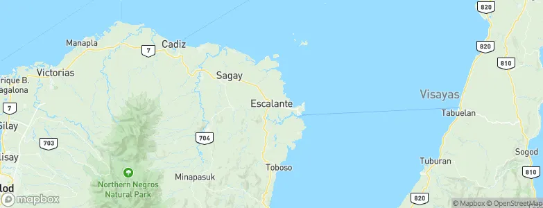 Escalante, Philippines Map