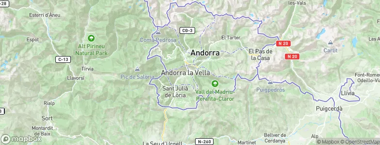Escaldes-Engordany, Andorra Map