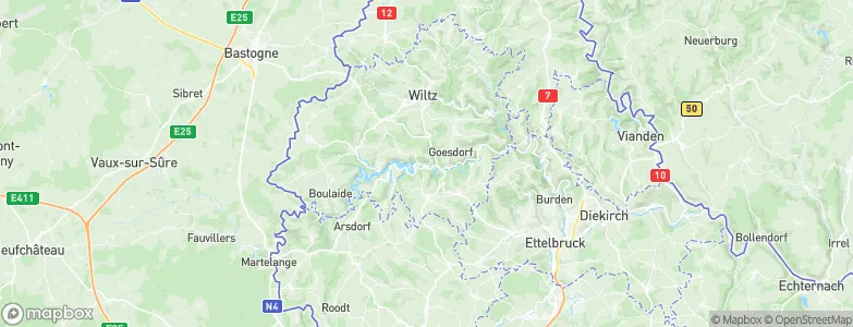 Esch-sur-Sûre, Luxembourg Map