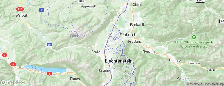 Eschen, Liechtenstein Map