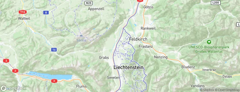 Eschen, Liechtenstein Map
