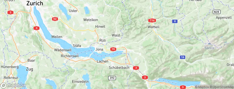 Eschenbach (SG), Switzerland Map