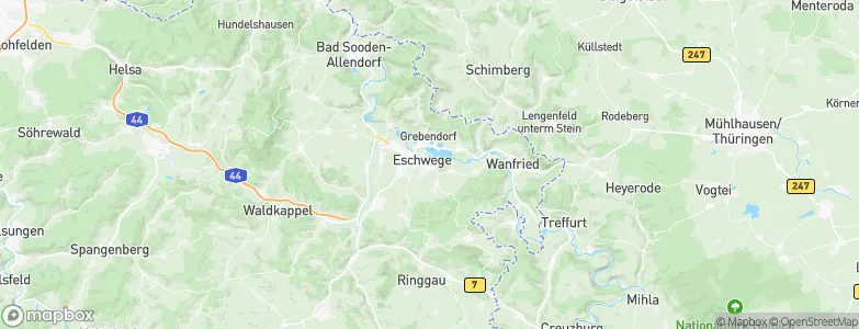 Eschwege, Germany Map