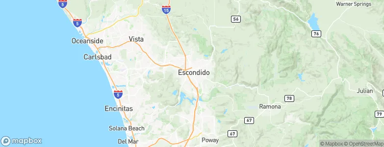 Escondido, United States Map