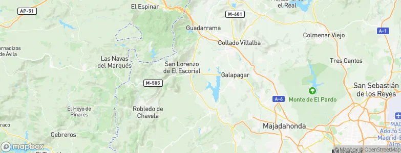 Escorial, El, Spain Map