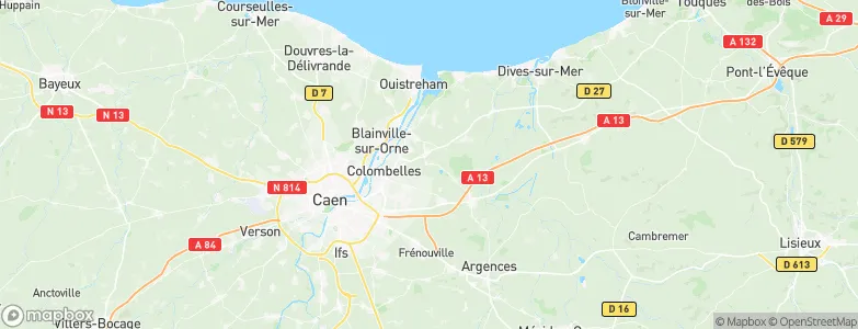 Escoville, France Map