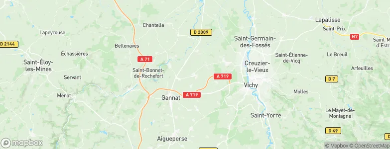 Escurolles, France Map