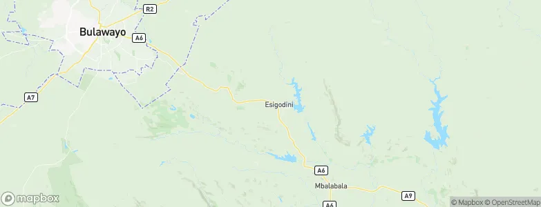 Esigodini, Zimbabwe Map