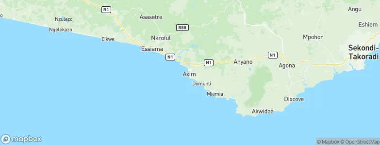 Esim, Ghana Map