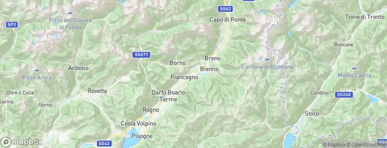 Esine, Italy Map