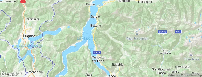 Esino Lario, Italy Map