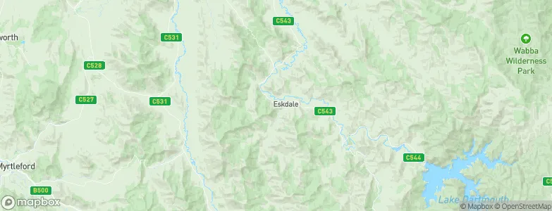 Eskdale, Australia Map