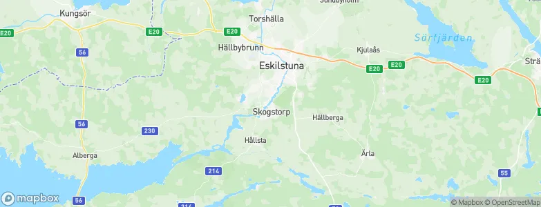 Eskilstuna Kommun, Sweden Map