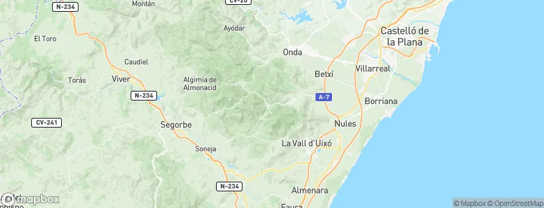 Eslida, Spain Map