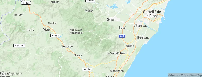 Eslida, Spain Map