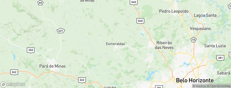 Esmeraldas, Brazil Map