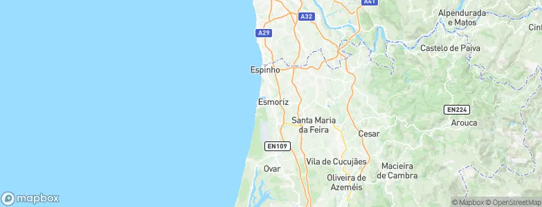 Esmoriz, Portugal Map